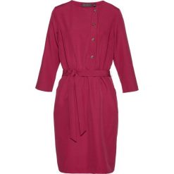 Sukienka bonprix magenta. Czerwone sukienki damskie bonprix, na co dzień, bez wzorów, bez kołnierzyka, bez ramiączek, proste. Za 79.99 zł.