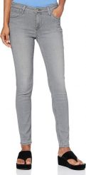 LEE SCARLETT DAMSKIE SPODNIE JEANSOWE JEANSY DŻINSY GREY WORN L526GYWU 112111670. Szare jeansy damskie Lee, bez wzorów, z jeansu. Za 199.99 zł.