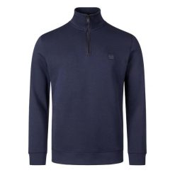 Bluza polarowa HUGO BOSS ZETRUST Niebieski. Niebieskie bluzy sportowe męskie Boss, m, bez wzorów, z polaru, bez kaptura. Za 574.29 zł.