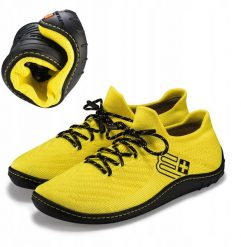 SH5010W Buty damskie BAREFOOT MERINO cytrynowy/czarny 39. Czarne obuwie sportowe damskie Spokey, bez wzorów, bez zapięcia. Za 446.44 zł.