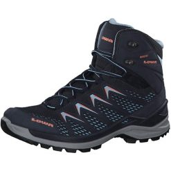 Damskie buty turystyczne Lowa. Niebieskie obuwie trekkingowe damskie Lowa, z materiału, bez zapięcia. Za 1,101.99 zł.