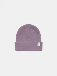 Czapka beanie - fioletowy. Fioletowe czapki damskie Sinsay, bez wzorów. Za 9.99 zł.