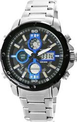 Zegarek Zegarek Męski Perfect A8026B-3 Dual Time Iluminacja i Fluorescencja. Zegarki męskie NoName, bez wzorów. Za 86.00 zł.