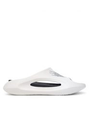 Plein Sport Klapki SAES USG0039 SXV022N Biały. Białe klapki męskie Plein Sport, bez wzorów, z syntetyku, bez zapięcia. Za 399.99 zł.