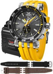 Zegarek męski Vostok Europe YN84-575A539SY żółty. Żółte zegarki męskie Vostok Europe, bez wzorów. Za 6,944.21 zł.