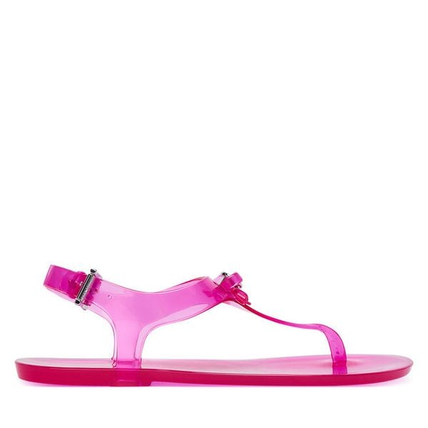 Sandały MICHAEL Michael Kors. Czerwone sandały damskie MICHAEL Michael Kors, bez wzorów, bez obcasa, na płaskiej podeszwie, bez zapięcia. Za 315.99 zł.