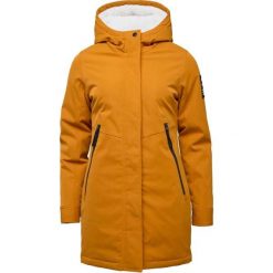 Płaszcz damski Loap Nabra żółty. Żółte płaszcze damskie ZSPORT, na zimę, bez wzorów, z puchu, sportowe, bez kołnierzyka, bez kaptura. Za 455.99 zł.