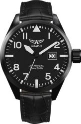 Zegarek Aviator Zegarek męski Aviator V.1.22.5.148.4 czarny. Czarne zegarki męskie AVIATOR, bez wzorów. Za 1,900.00 zł.