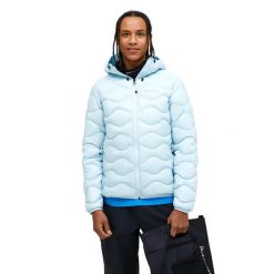 Kurtka Peak Performance puchowa męska Helium Down Hood Jacket niebieska - XXL. Niebieskie kurtki męskie Peak Performance, m, bez wzorów, z puchu, bez kaptura. W wyprzedaży za 1,059.00 zł.