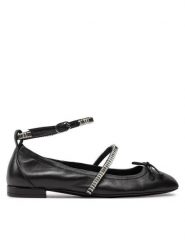 Stuart Weitzman Baleriny Stefannie Balet Flat SI443 Czarny. Czarne balerinki damskie Stuart Weitzman, bez wzorów, ze skóry, bez obcasa, bez zapięcia. Za 1,699.00 zł.