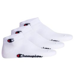 Skarpety Champion 3pk Quarter Socks. Białe skarpetki damskie Champion, bez wzorów. Za 34.90 zł.