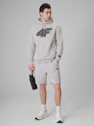 4F Spodenki dresowe męskie - szare XL. Szare szorty męskie 4F, bez wzorów, z dresówki. Za 149.99 zł.