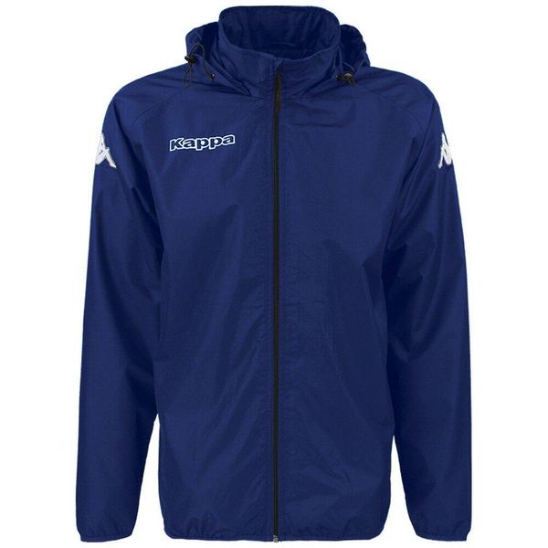 Kurtka Kappa Martio. Niebieskie kurtki męskie Kappa, xl, bez wzorów, z poliesteru, klasyczne, z kapturem. Za 257.50 zł.