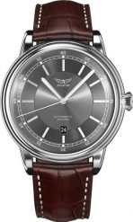 Zegarek Aviator Zegarek męski Aviator V.3.32.0.240.4 brązowy. Brązowe zegarki męskie AVIATOR, bez wzorów. Za 4,650.00 zł.