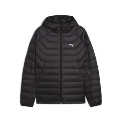 Męska kurtka puchowa z kapturem PUMA PACKLITE. Czarne kurtki męskie Puma, m, bez wzorów, z puchu, sportowe, z kapturem. Za 599.00 zł.