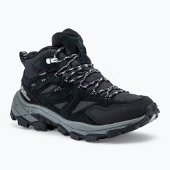 Buty trekkingowe damskie Jack Wolfskin Vojo Tour Texapore Mid. Czarne obuwie trekkingowe damskie Jack Wolfskin, bez zapięcia. Za 469.99 zł.