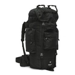 Plecak turystyczny Eagle 70L NC3901 Nils Camp. Czarne plecaki męskie NILS CAMP, bez wzorów, z materiału, militarne. Za 179.00 zł.