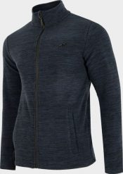 4f Polar męski H4Z22-PLM350 Ciemny niebieski melanż r. S. Niebieskie bluzy sportowe męskie 4F, m, bez wzorów, z polaru, bez kaptura. Za 101.93 zł.