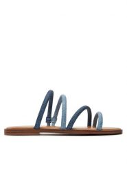 Aldo Klapki Stila 13734351 Niebieski. Niebieskie klapki damskie Aldo, bez wzorów, ze skóry, bez obcasa, bez zapięcia. Za 169.99 zł.