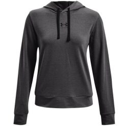 Bluza damska Under Armour Rival Terry Hoodie. Brązowe bluzy damskie Under Armour, bez wzorów, bez ramiączek, bez kaptura. Za 129.99 zł.
