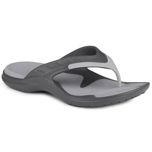 Klapki męskie Crocs Modi Sport. Szare klapki męskie Crocs, bez wzorów, z materiału, bez zapięcia. Za 109.99 zł.