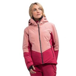 Kurtka narciarska damska Schöffel Safuna. Czerwone kurtki sportowe damskie Schöffel, na zimę, bez wzorów, bez ramiączek, bez kaptura, narciarskie. Za 2,499.99 zł.