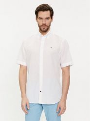 Tommy Hilfiger Koszula MW0MW35323 Biały Regular Fit. Białe koszule męskie Tommy Hilfiger, m, bez wzorów, z bawełny, bez kołnierzyka, bez ramiączek. Za 269.99 zł.