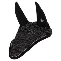 Krótka czapka dla konia BR Equitation Reflect. Czarne czapki damskie BR, bez wzorów, z neoprenu, eleganckie. Za 191.00 zł.