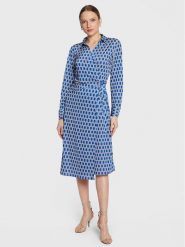 Replay Sukienka codzienna W9023.000.73923 Niebieski Regular Fit. Niebieskie sukienki damskie Replay, na co dzień, s, bez wzorów, z syntetyku, bez kołnierzyka, bez ramiączek, proste. Za 399.99 zł.