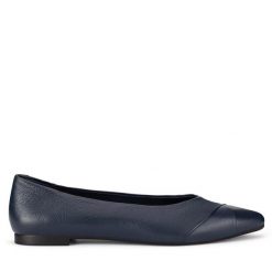 Baleriny Lasocki. Niebieskie balerinki damskie Lasocki, bez wzorów, bez obcasa, bez zapięcia. Za 169.99 zł.