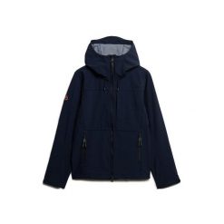 Bluza z kapturem Superdry Softshell Tech. Niebieskie bluzy męskie Superdry, m, bez wzorów, z softshellu, z kapturem. W wyprzedaży za 371.50 zł.