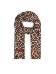 Guess Szal AW5349 MOD03 Brązowy. Brązowe rękawiczki damskie Guess, z aplikacjami, z materiału. Za 199.99 zł.
