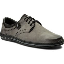 Półbuty LASOCKI FOR MEN 9094. Szare półbuty męskie Lasocki For Men, bez wzorów, z nubiku, bez obcasa, bez zapięcia. W wyprzedaży za 129.99 zł.