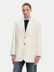 Tommy Hilfiger Marynarka WW0WW46167 Beżowy Relaxed Fit. Brązowe marynarki i żakiety damskie Tommy Hilfiger, bez wzorów, z wiskozy, bez kołnierzyka, bez ramiączek. Za 949.99 zł.