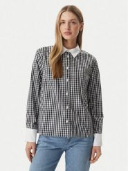 Morgan Koszula 261-CVICHY Czarny Regular Fit. Czarne koszule damskie Morgan, bez wzorów, z bawełny, bez kołnierzyka, bez ramiączek. Za 279.99 zł.