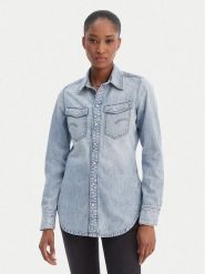 G-Star Raw Koszula jeansowa D27714-D539 Niebieski Slim Fit. Niebieskie koszule damskie G-Star Raw, m, bez wzorów, z bawełny, retro, bez kołnierzyka, bez ramiączek. Za 389.99 zł.