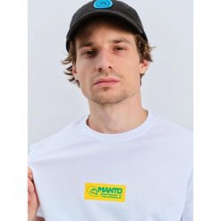 Koszulka sportowa MANTO Block 24 z krótkim rękawem. Białe koszulki sportowe damskie Manto, l, bez wzorów, bez ramiączek. Za 84.99 zł.
