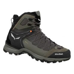 Buty trekkingowe Salewa MS MTN Trainer Lite Mid GTX. Niebieskie trekkingi męskie Salewa, na zimę, z gore-texu, bez zapięcia. Za 875.50 zł.