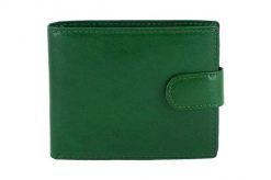 Portfel męski skórzany Barberini's - Zielony ciemny. Zielone portfele męskie Barberinis, bez wzorów, ze skóry. Za 119.99 zł.