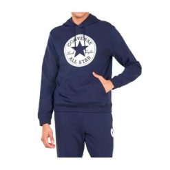 Odzież Converse. Niebieskia bluzy męskie Converse, bez wzorów, sportowe, bez ramiączek, bez kaptura. Za 265.99 zł.