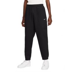 Spodnie sportowe męskie Solo Swoosh Fleece Pants. Czarne spodnie sportowe męskie Nike, m, bez wzorów, z bawełny. Za 349.99 zł.