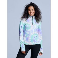 Bluza narciarska - Damska - Cabin Life - Tiedye. Fioletowe bielizna sportowa damska POEDERBAAS, xs, bez wzorów, z elastanu. Za 264.52 zł.