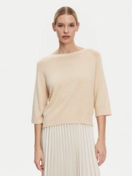 Kontatto Sweter 3M0505C Beżowy Regular Fit. Brązowe swetry nierozpinane damskie Kontatto, m, bez wzorów, z wiskozy, bez kołnierzyka, bez ramiączek. Za 179.99 zł.