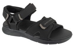 Sandały męskie, Go Consistent Sandal - Tributary. Czarne sandały męskie Skechers, bez wzorów, z materiału, sportowe, bez zapięcia. Za 249.99 zł.