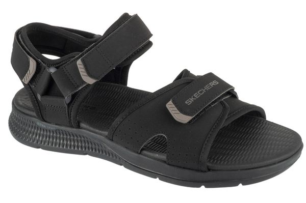 Sandały SKECHERS GO CONSISTENT SANDAL Czarny. Czarne sandały męskie Skechers, bez wzorów, z materiału, bez zapięcia. Za 219.99 zł.