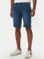 Beverly Hills Polo Club Szorty jeansowe P-SS26M-BJ494360 Niebieski Regular Fit. Niebieskie szorty męskie Beverly Hills Polo Club, bez wzorów, z bawełny. Za 143.99 zł.