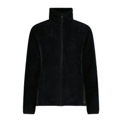 Bluza polarowa damska CMP 35P1566 Jacquard Highloft. Czarne bluzy damskie CMP, bez wzorów, z polaru, sportowe, bez ramiączek, bez kaptura. Za 249.99 zł.