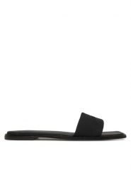 Calvin Klein Klapki Flat Slide - He HW0HW02378 Czarny. Czarne klapki damskie Calvin Klein, bez wzorów, z materiału, bez obcasa, bez zapięcia. Za 239.99 zł.