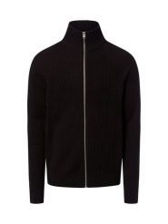 Jack & Jones Kardigan - JJPannel Mężczyźni Sztuczne włókno czarny, L. Czarne swetry męskie Jack & Jones, l, bez wzorów, z włókna, casualowe, bez kołnierzyka, bez ramiączek. Za 249.95 zł.