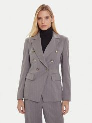 Maryley Marynarka 25IB139/M17 Szary Regular Fit. Szare marynarki i żakiety damskie Maryley, bez wzorów, z syntetyku, bez kołnierzyka, bez ramiączek. Za 789.99 zł.